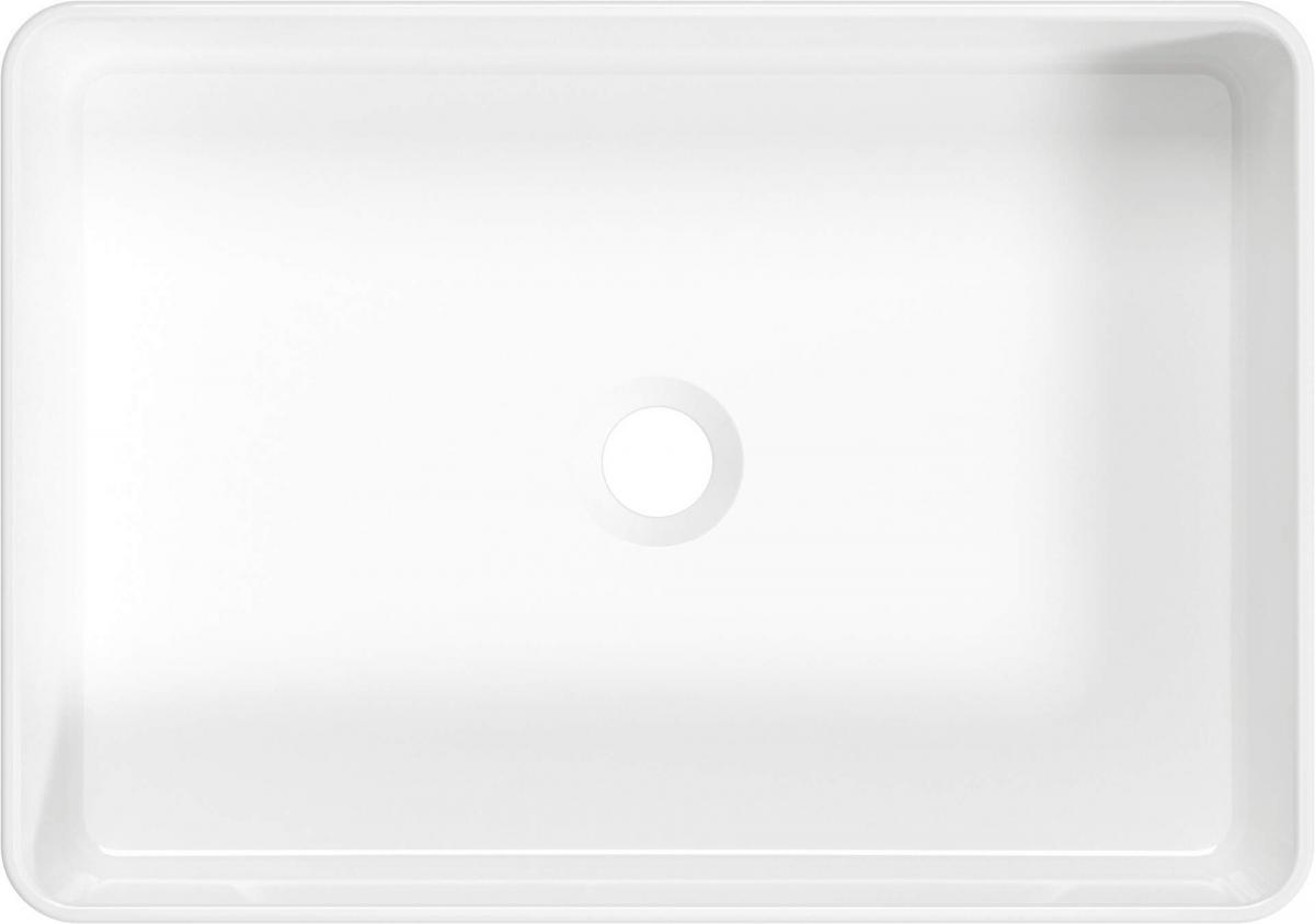 DEANTE Umywalka nablatowa Square, prostokątna 50,5x35,5 cm
