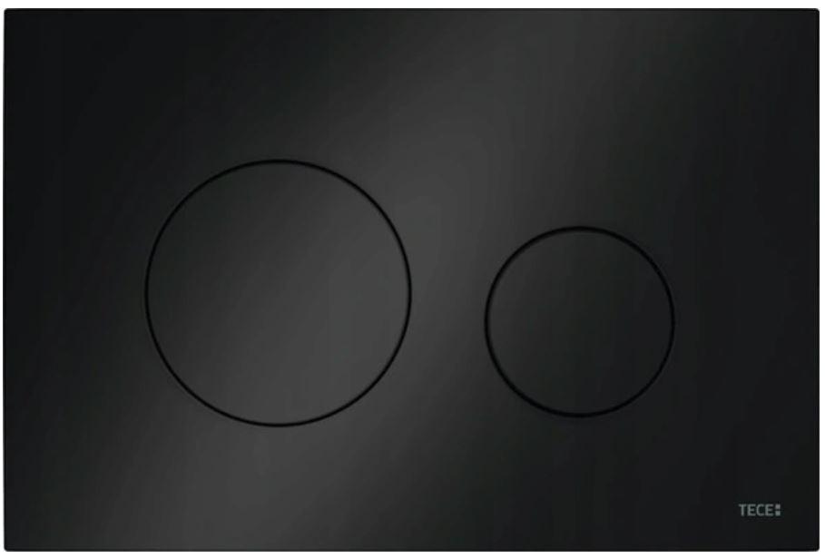 Przycisk spłukujący TECE loop podwójny do WC z tworz sztucz czarny połysk