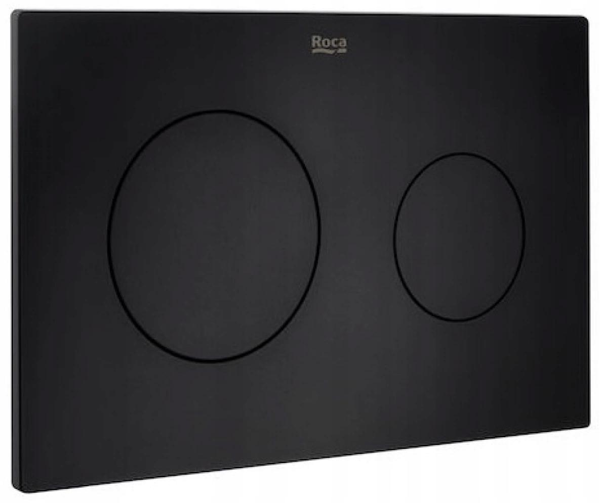Przycisk spłukujący ROCA PL10 2-funkc do syst DUPLO ONE czarny mat
