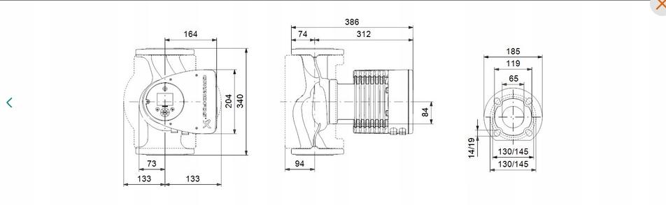Grundfos pompa obiegowa MAGNA3 65-100 F 340 48h