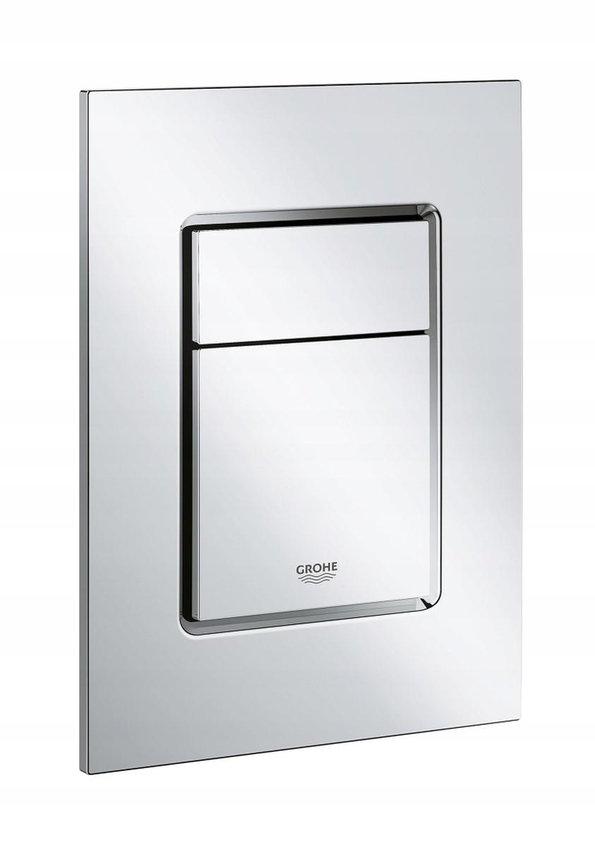 Przycisk uruchamiający GROHE Skate Cosmopolitan S do WC chrom 130x172 mm