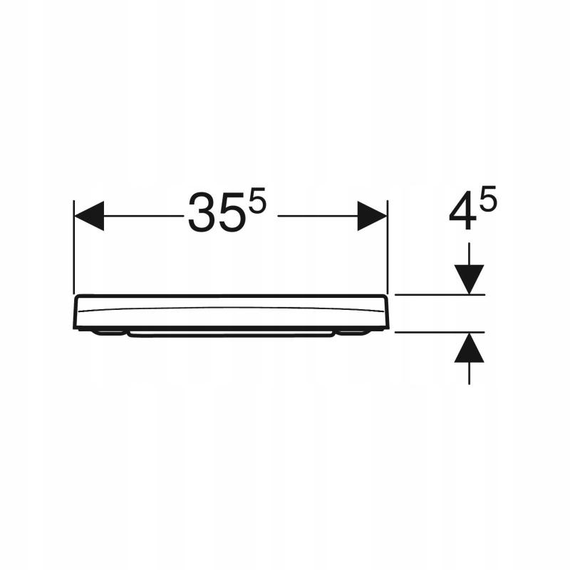 GEBERIT Deska sedesowa Smyle Square wolnoopadająca 500.237.01.1 48h