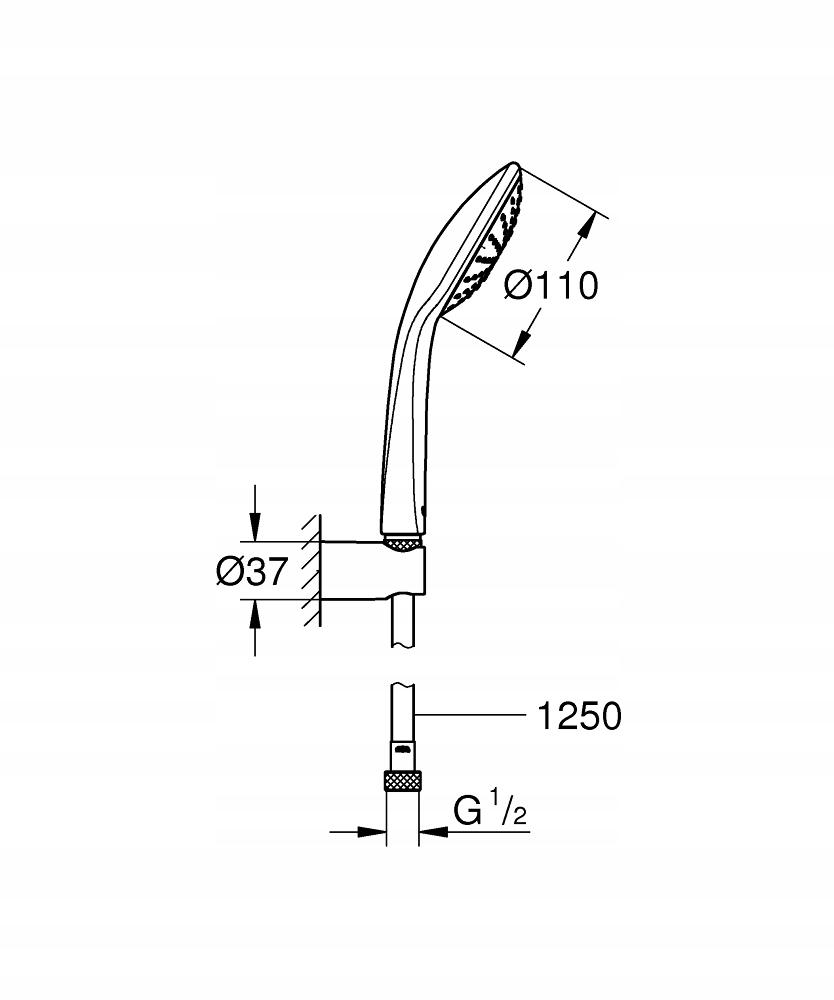 GROHE Zestaw prysznicowy GROHE Euphoria 110 Mono metalowy chrom