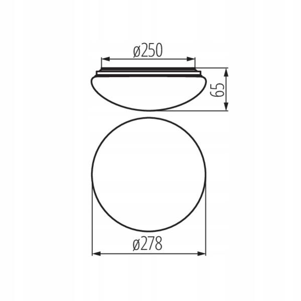 KANLUX Plafoniera LED CORSO LED V2 12-NW-SE