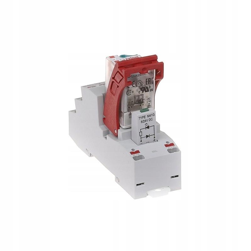 Przekaźnik interfejsowy PUSH-IN 2P 24V DC AgNi PIR2-024DC-M41G-PS-2012