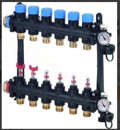 UPONOR Uponor Vario M rozdzielacz z przepływomierzem FM 6XG3/4 EURO