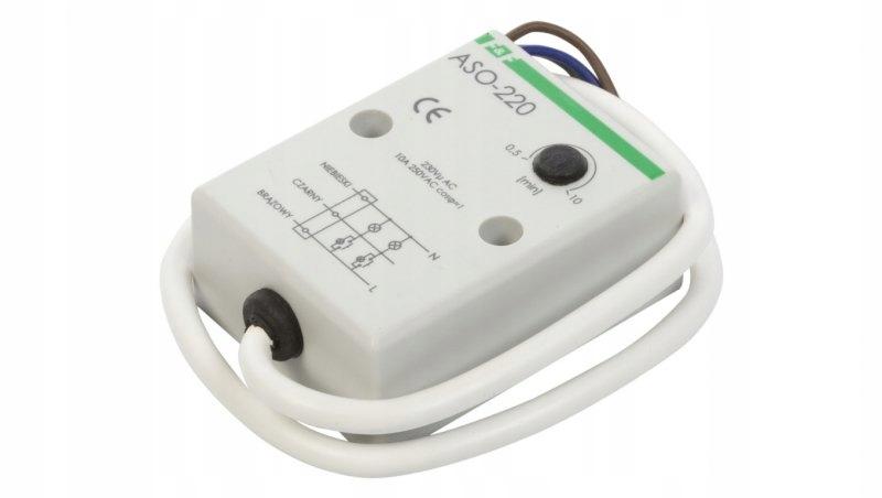 Automat schodowy ASO-220 Un=230V, I=10A, obudowa hermetyczna, przewód przył