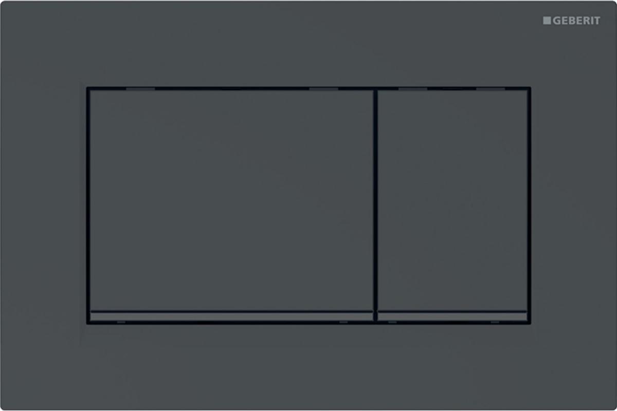 Przycisk uruchamiający GEBERIT Sigma20 prostokątny przedni czarny