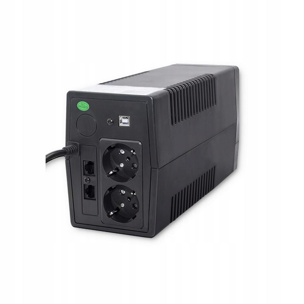 QOLTEC Zasilacz awaryjny UPS Monolith 450VA 240W LCD USB RJ45