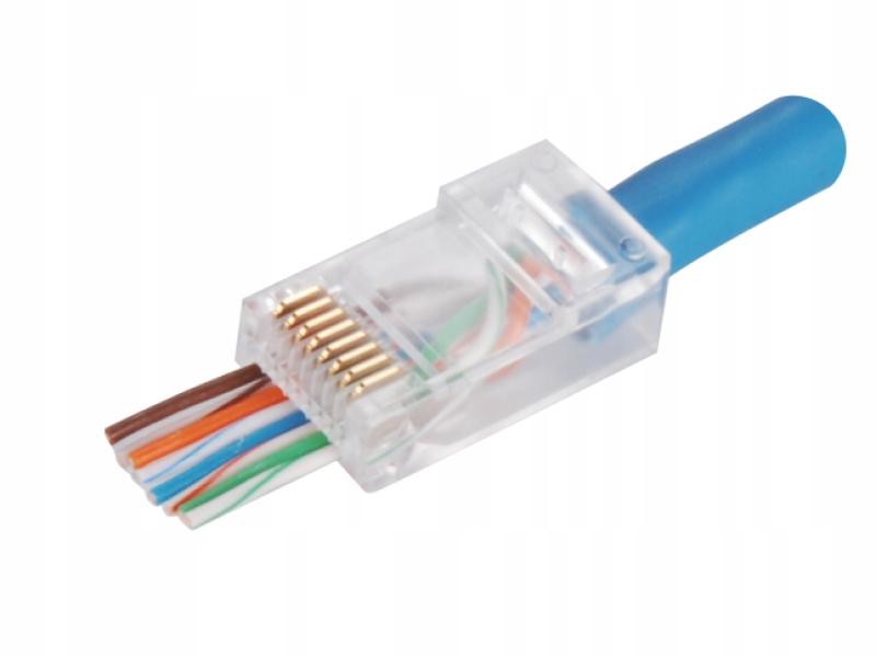 A-LAN Wtyk przelotowy RJ45 UTP kat.6 (op.100 szt) ALANTEC