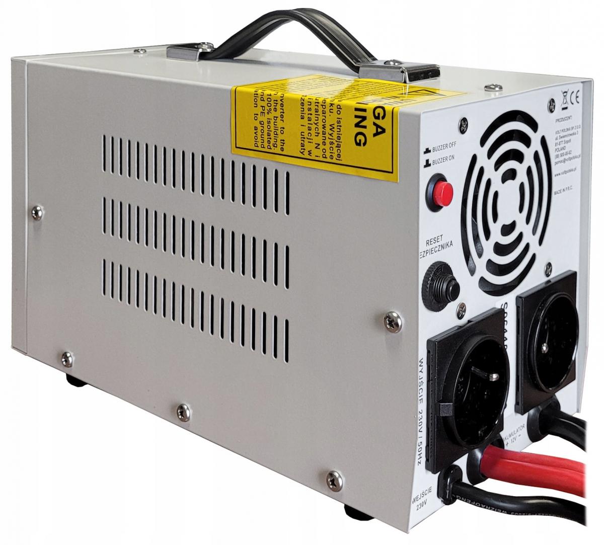 Zasilacz awaryjny SINUS PRO 1100 E PLUS 12/230V (700/1100W) [AGM, GEL, LiFe
