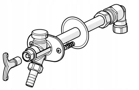 ORAS Zawór mrozoodporny, ogrodowy DN15
