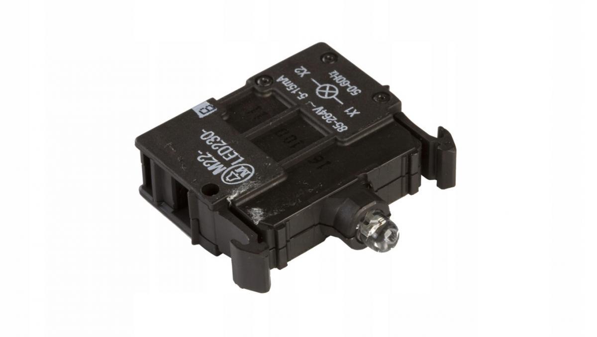 EATON Oprawka M22-LED230-B Dioda LED niebieska U=230V mocowanie przód