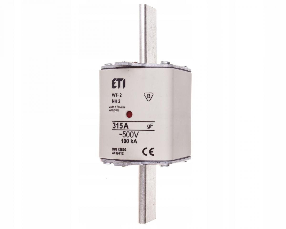 ETI Wkładka topikowa przemysłowa szybka NH2/WT2 gF 315A/500V