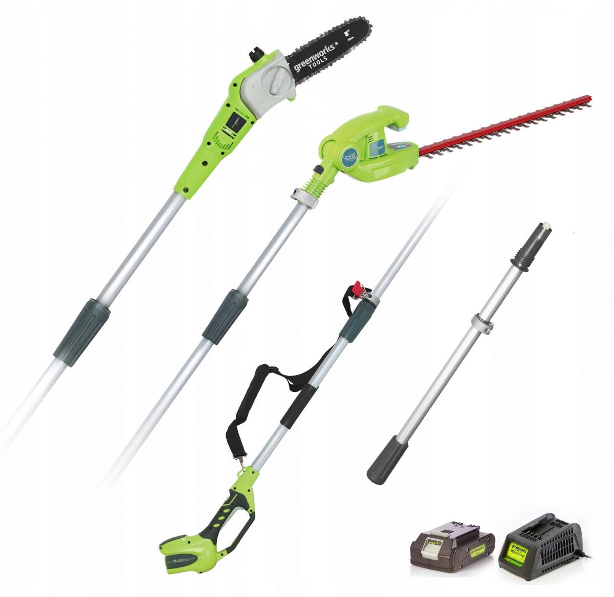 GREENWORKS Nożyce Do Żywopłotu Na Wysięgniku Greenworks G24Ph51 24V