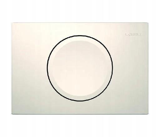 Przycisk uruchamiający GEBERIT Delta15 okrągły przedni biały alpin