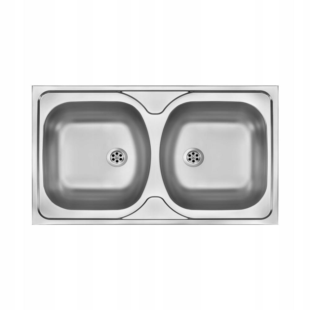 DEANTE Zlewozmywak stalowy TANGO 2-komorowy nakładany DEKOR ZM5_3200 48h