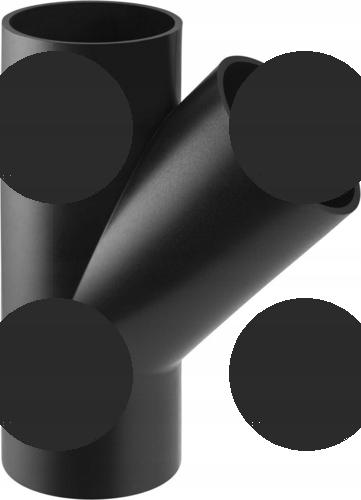 GEBERIT Trójnik PE skośny 45st. d160/110