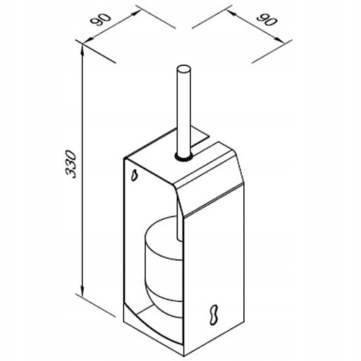 Szczotka do WC naścienna HIT