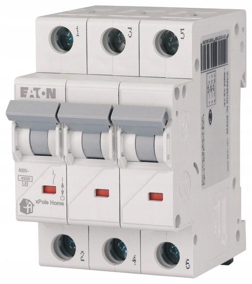 EATON Wyłącznik nadprądowy 6kA HN-B10/3