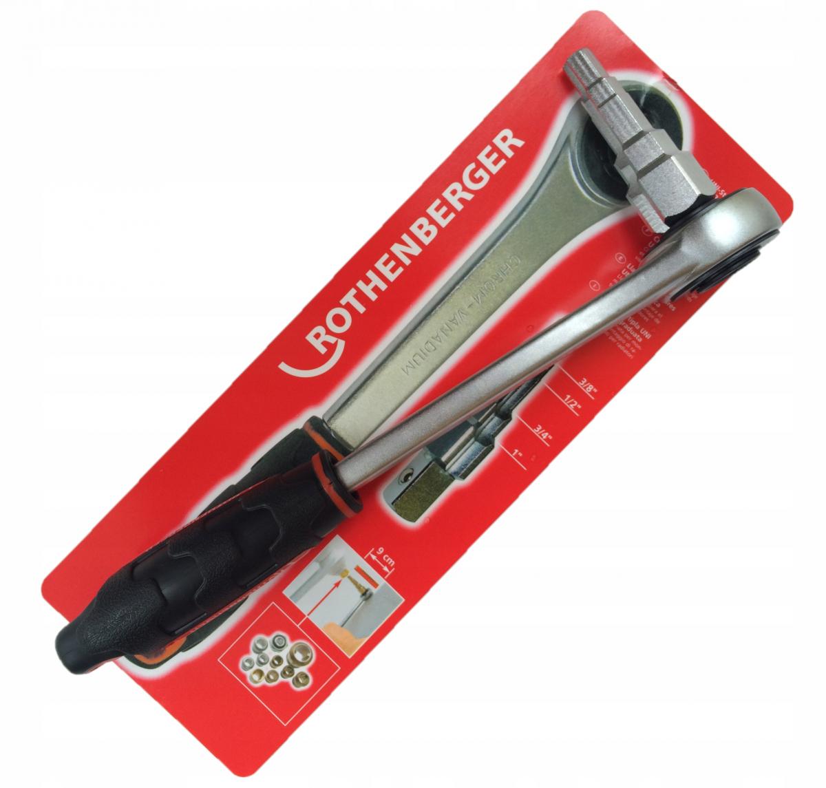 Klucz stopniowy z grzechotką do instalacji grzewczych ROTHENBERG UNI