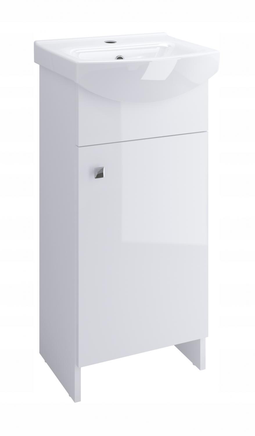 Zestaw Meblowy C11 BASIC 40,biały szafka z umywalką do samodzielnego montaż