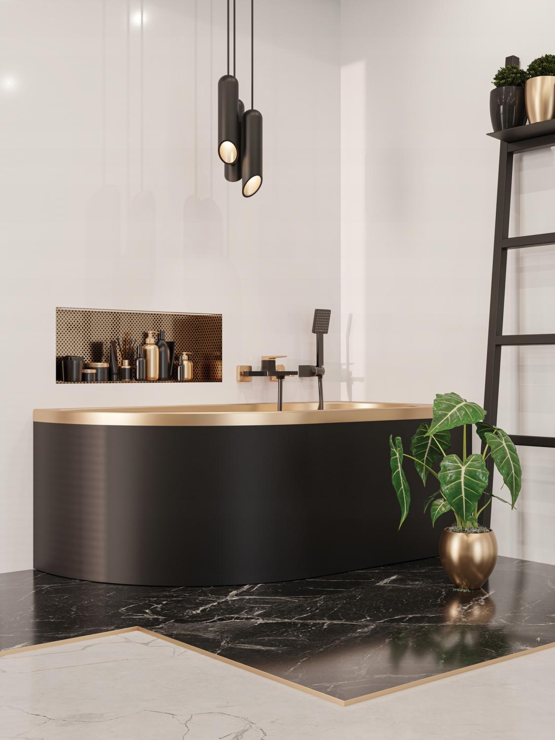 INVENA ZESTAW NATRYSKOWY 1-PUNKTOWY PATRAS BLACK 1F