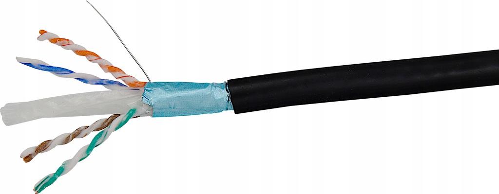 A-LAN Kabel sieciowy F/UTP kat.6 PE 4x2x23AWG 305m ZEWNĘTRZNY ŻELOWANY