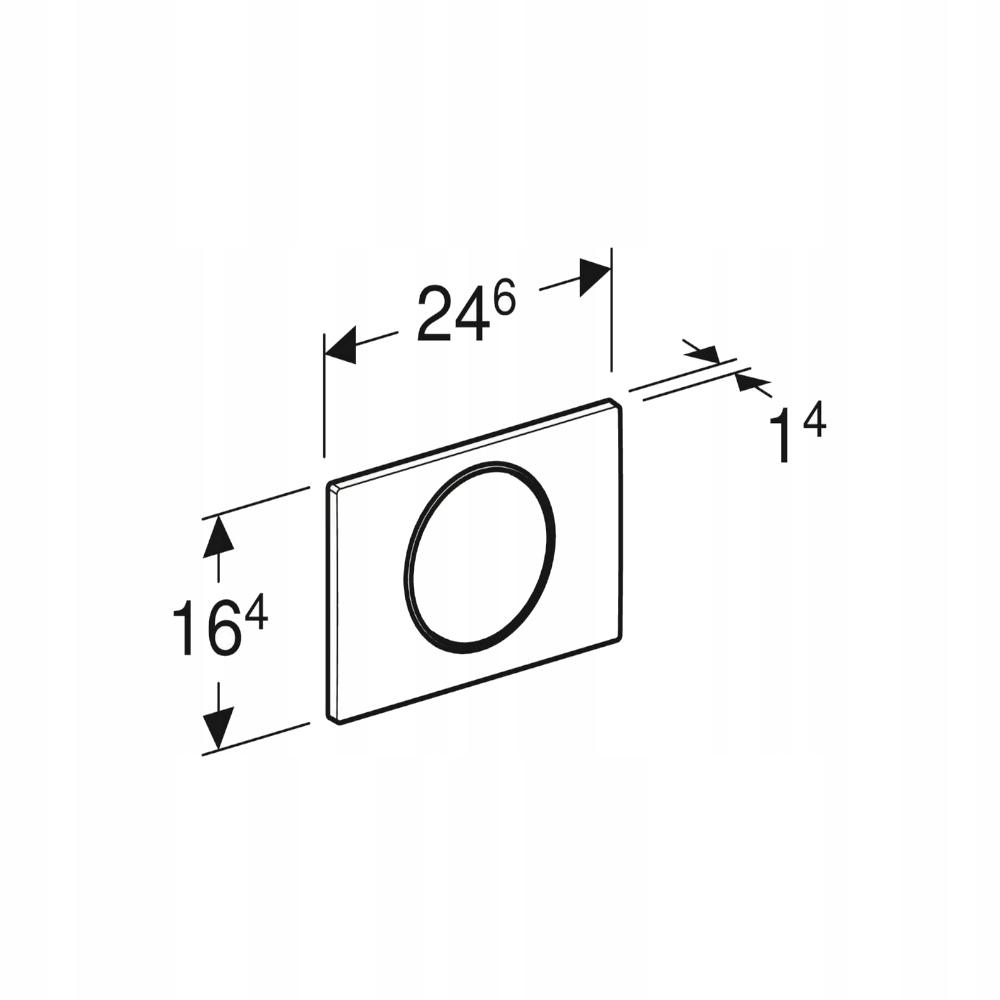GEBERIT Przycisk uruchamiający Sigma10 przedni biały-chrom bł-biały 48h