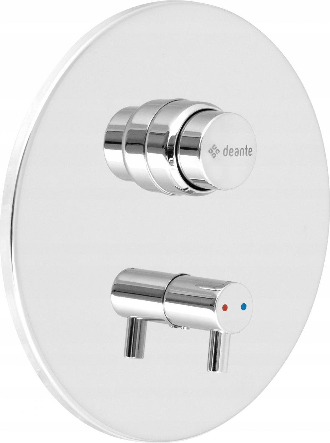 Bateria prysznicowa czasowa, chrom, podtynkowa z regulacją temperatury