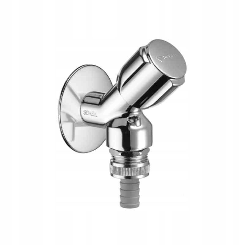 Zawór skośny GZ 1/2 z pokrętłem i głowicą z komorą smarną SCHELL COMFOR