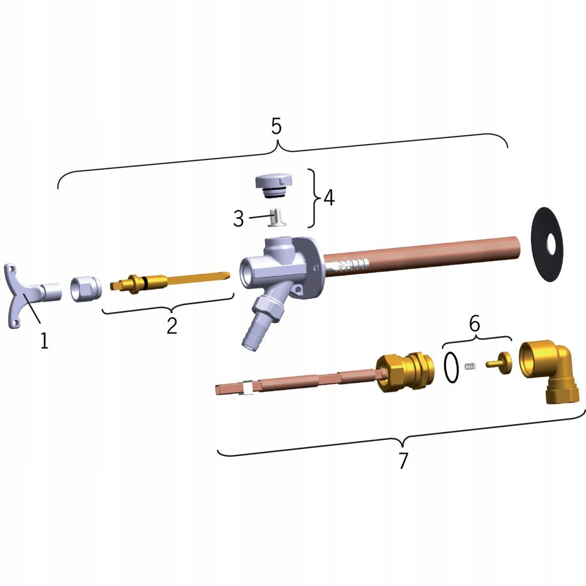 ORAS Zawór mrozoodporny, ogrodowy DN15