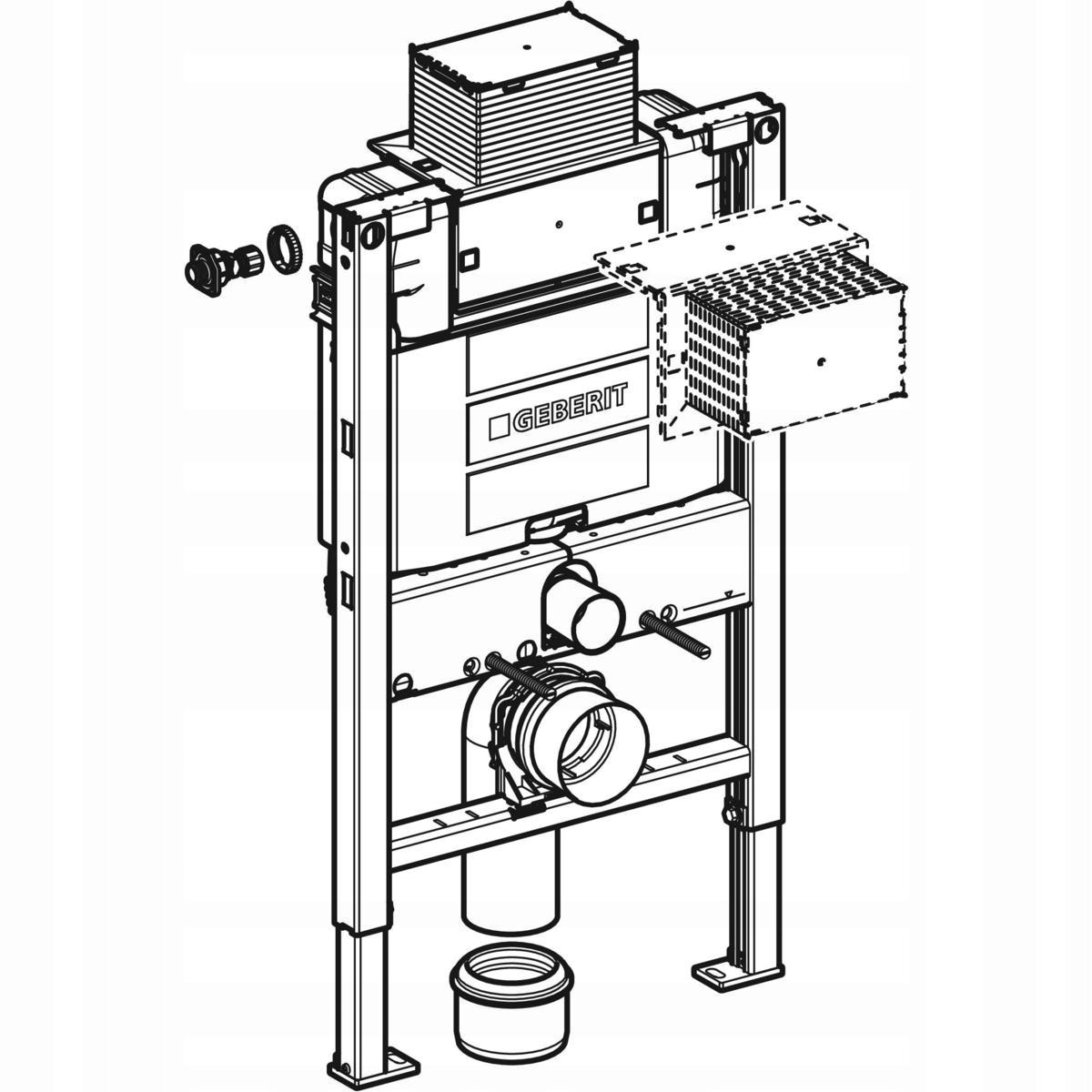 Element montażowy Geberit Duofix OMEGA 82cm 48h