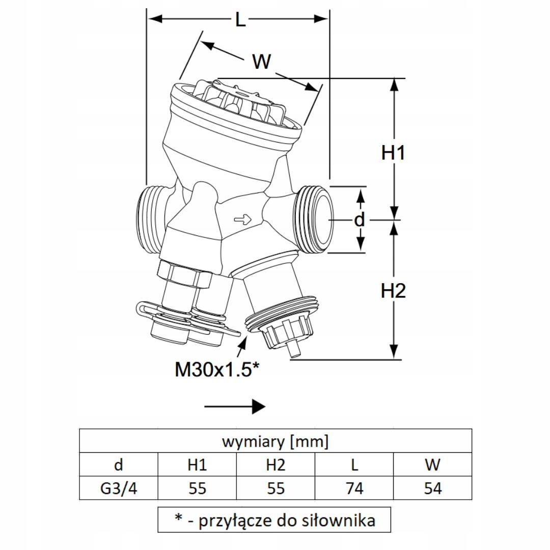 Zawór Równoważący i Regulacyjny (PIBCV) TA-Modulator, Niezależny od ciśnien