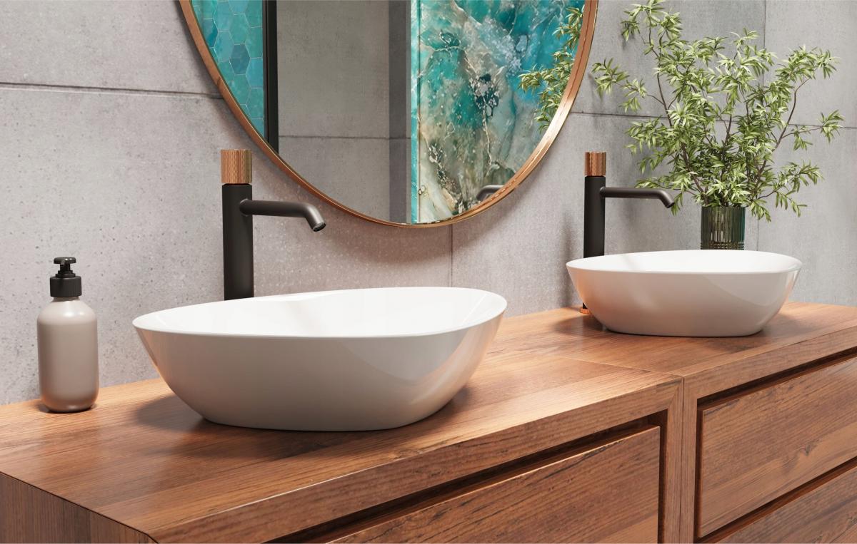 INVENA BATERIA UMYWALKOWA WYSOKA MOONLIGHT INVENA TREND CZARNA / ROSE GOLD