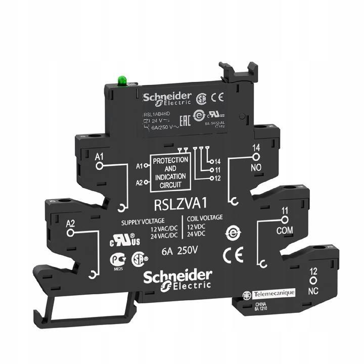 SCHNEIDER ELECTRIC Przekaźnik interfejsowy z LED, 24V, 1 styk C/O