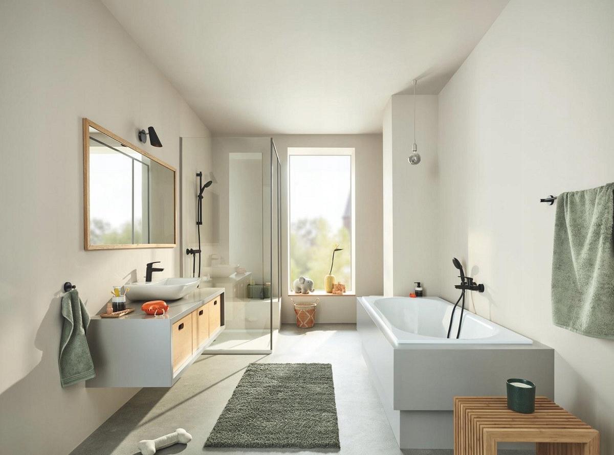 Bateria umywalkowa KLUDI PURE&SOLID XL 100 1-uchwytowa mosiężna chrom