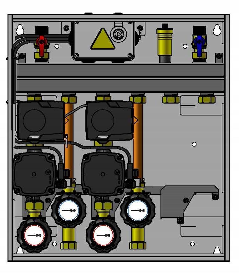 Zestaw mieszający AFRISO AZB 2x 255 zawór 48h