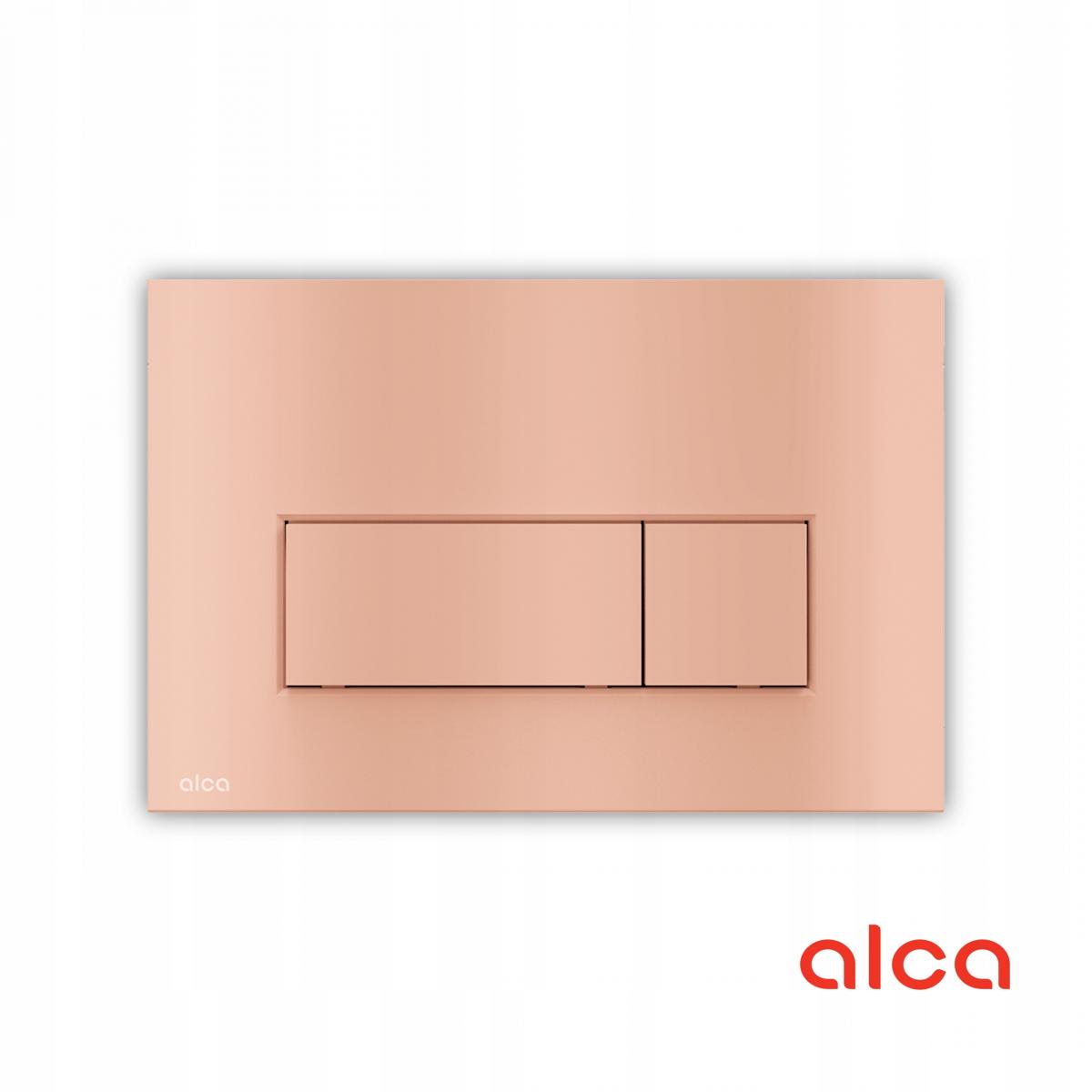 Przycisk sterujący ALCADRAIN do systemów podtynk red gold - mat
