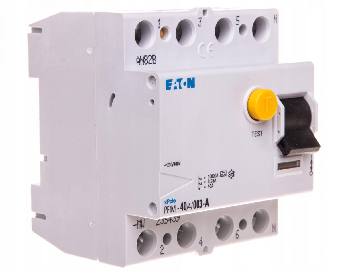 PFIM-40/4/003-A-MW Wyłącznik różnicowoprądowy 10kA, In=40A, IN=0,03A, Typ A