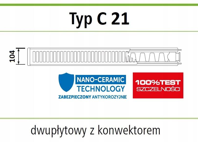 Grzejnik stalowy IDMAR C21 300x1200 typ C 21 798W BOCZNY 48h
