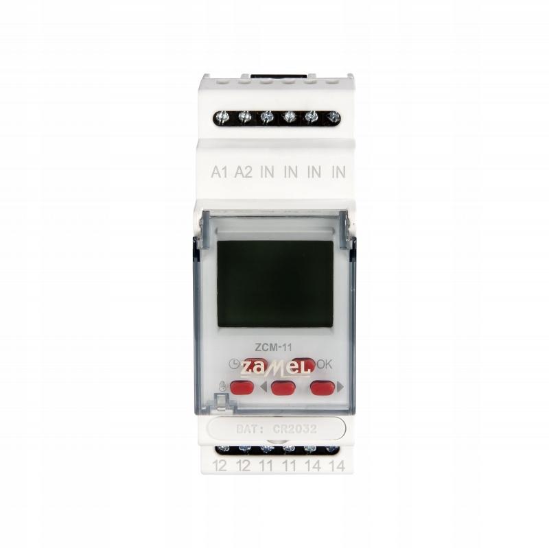 ZAMEL Programator czasowy 1-KAN. tygodniowy 230V AC TYP: ZCM-11