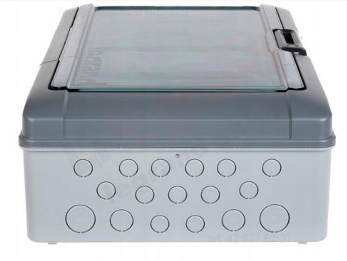 Rozdzielnica natynkowa RN65 IP65 z listwami 3x12 modułowa (36 modułowa)