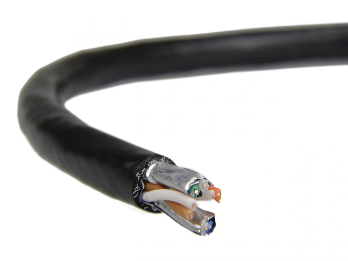 Kabel S/FTP kat.7 PE 4x2x23AWG 500m 1000 MHz (10Gb/s) ZEWNĘTRZNY SUCHY