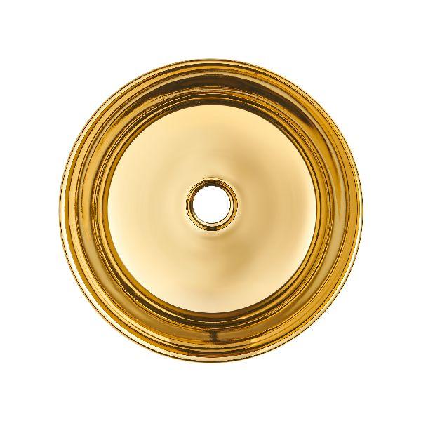 INVENA UMYWALKA NABLATOWA TINOS INVENA TREND, 39,5 CM, CZARNO ZŁOTA POŁYSK