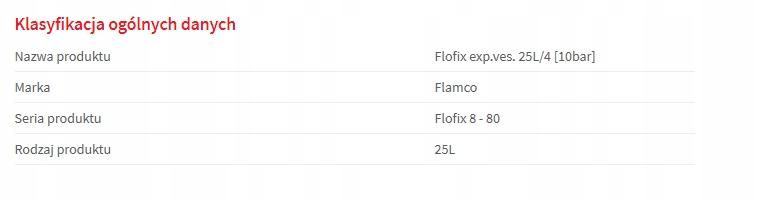 Naczynie wzbiorcze do wody pitnej AALBERTS HFC Flofix 25 - 4 bar 25 l