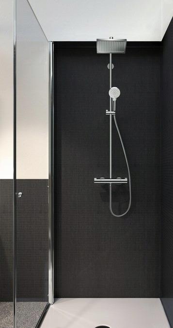 Komplet prysznicowy Hansgrohe Crometta E 240 1jet EcoSmart z termostatem 27