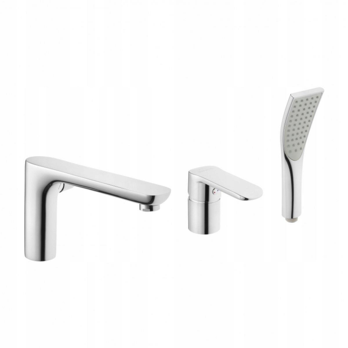 INVENA BATERIA WANNOWA 3-OTWOROWA SIROS CHROM