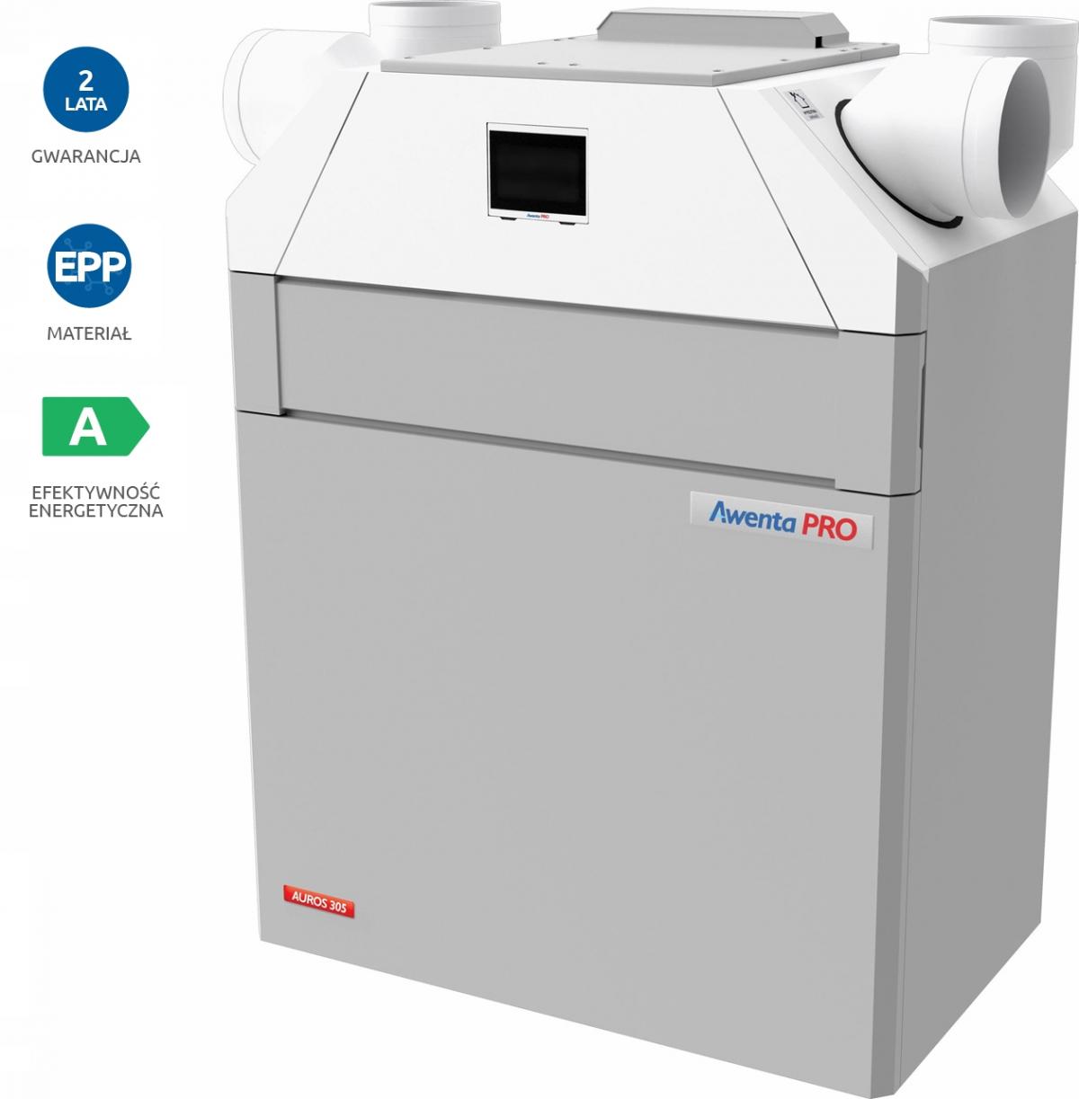 AWENTA Rekuperator Centrala wentylacyjna AUROS 405 prawa