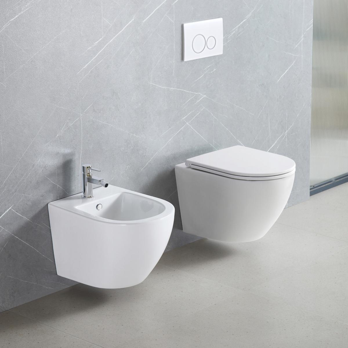 BIDET WISZĄCY LIMNOS, BIAŁY